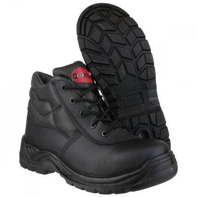 Centek Men's Lace Up Lightweight Safety Boots in Black