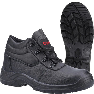 Centek Men's Steel Toe Lightweight Leather Safety Boots