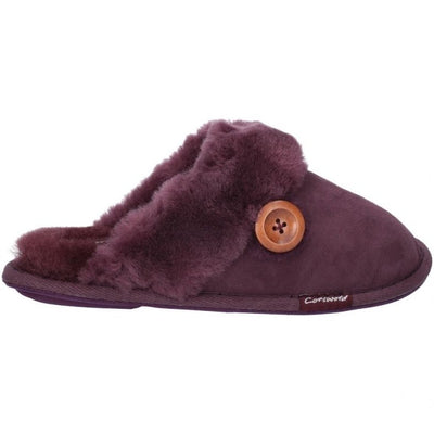 Cotswold Lechlade Sheepskin Mule Slippers for Women