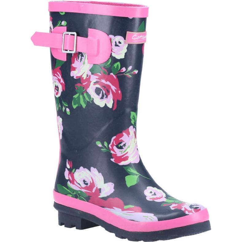 Cotswold Flower Wellington Women Rubber Rain Boots