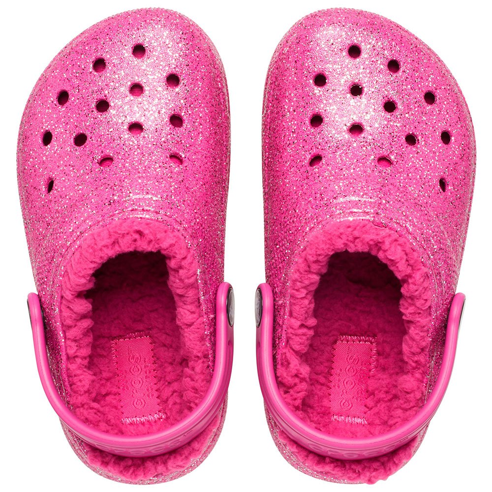 Crocs Kids' Classic Glitter Lined Clog