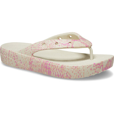 Crocs Ladies Classic Platform Snake Print Sandals