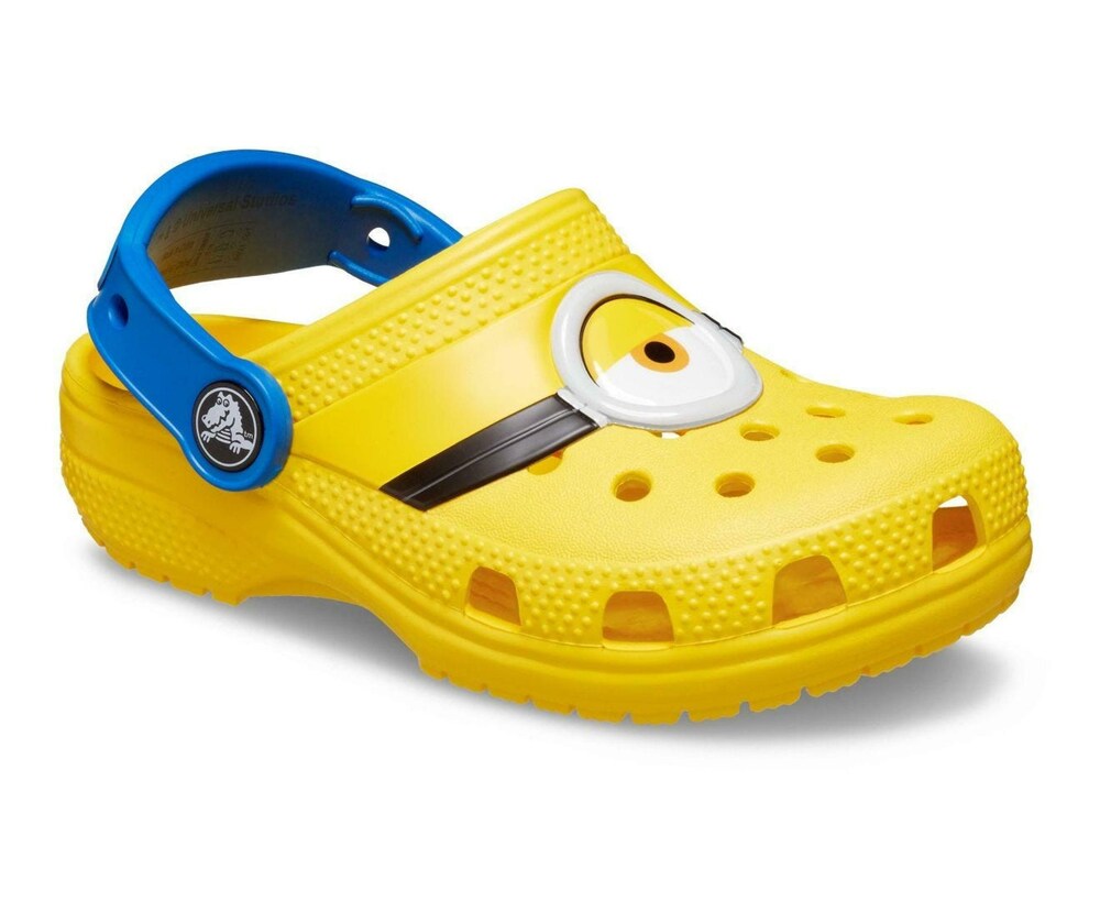 Crocs Kids' Classic Minions Clog Yellow Slipper