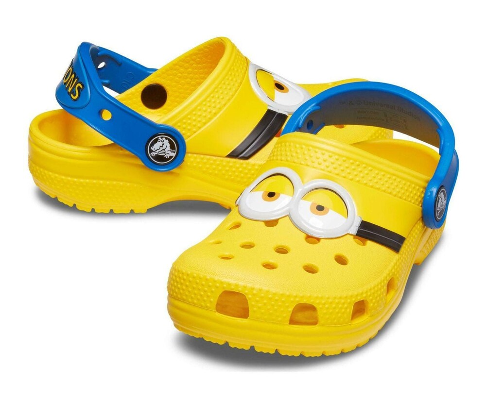 Crocs Kids' Classic Minions Clog Yellow Slipper