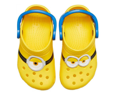 Crocs Kids' Classic Minions Clog Yellow Slipper