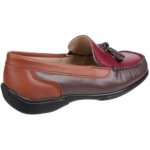 Cotswold Biddlestone Multi Women's Slip On Extra Wide Lightweight Loafer Shoe