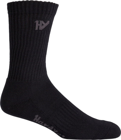 Hard Yakka Mens Crew Work Multi-Coloured Workwear Socks