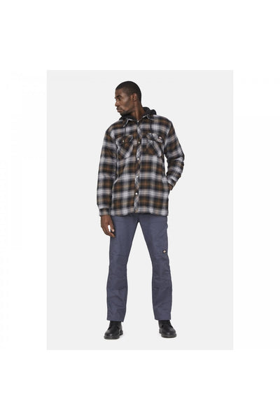 Dickies Fleece Hood Arizona Flannel Print Shirt Jacket