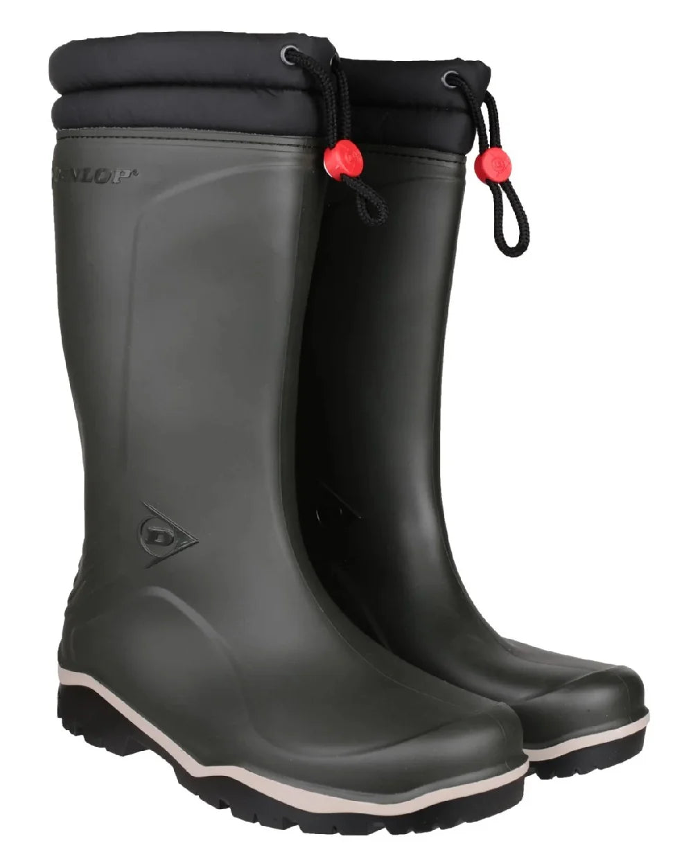 Dunlop Blizzard Waterproof Wellington Green Boots