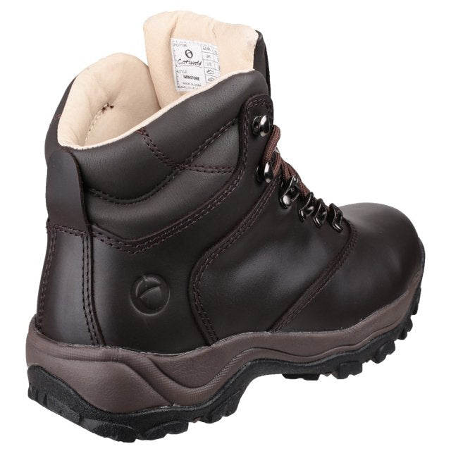 Cotswold Mens Winstone Waterproof Leather Walking Boots Brown Leather