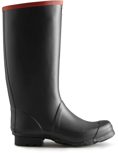 Hunter Argyll Full Knee Wellington Black Boots