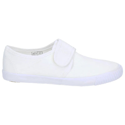 Mirak Velcro Strap Plimsolls - White