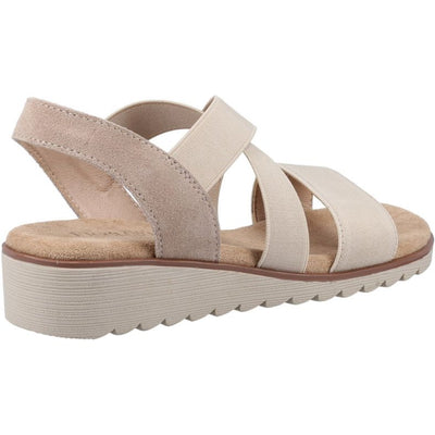 Fleet & Foster Ladies Open Toe Touch Fastening Leather Sandal