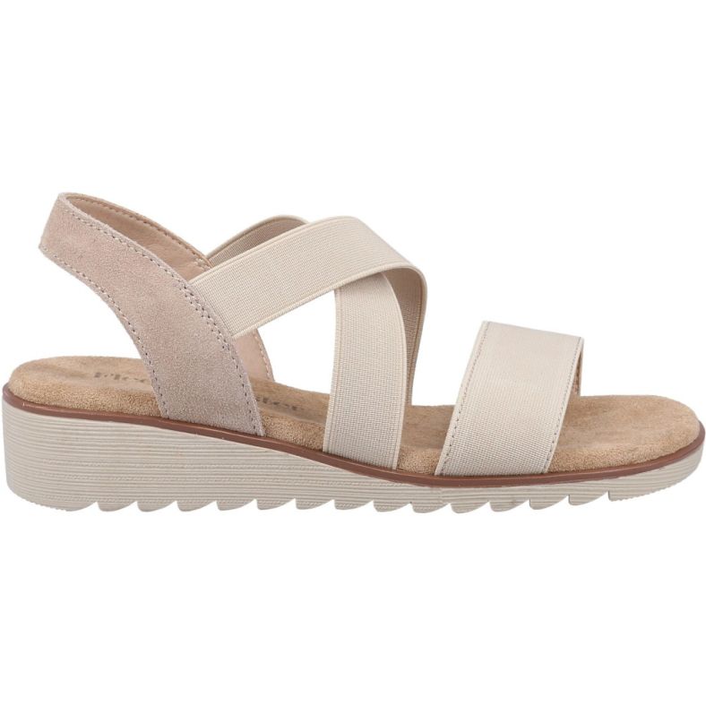 Fleet & Foster Ladies Open Toe Touch Fastening Leather Sandal