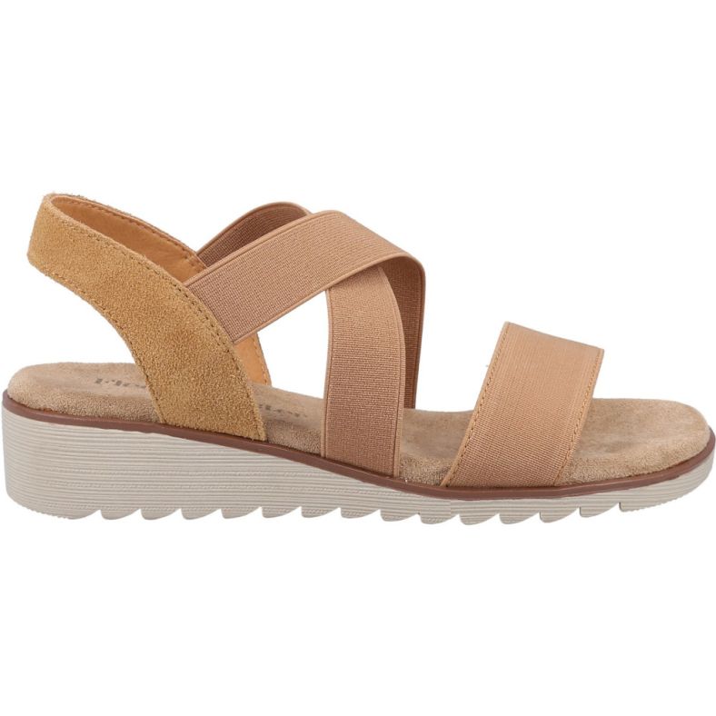 Fleet & Foster Ladies Open Toe Touch Fastening Leather Sandal