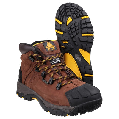 Amblers Safety S3 Waterproof Mens Brown Safety Boot