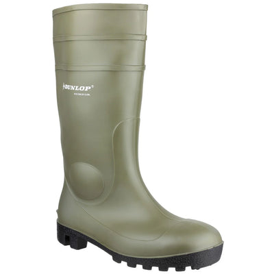 Dunlop Protomastor Unisex Safety Wellington Boots Green