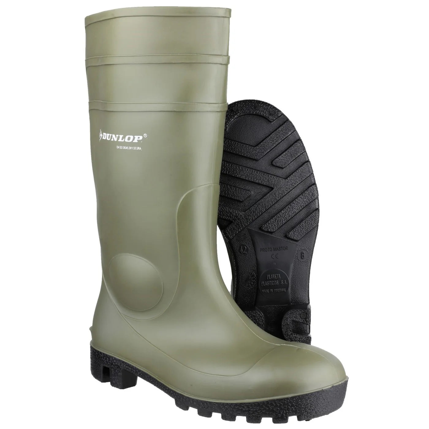 Dunlop Protomastor Unisex Safety Wellington Boots Green