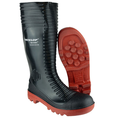 Dunlop Safety Ribbed Acifort Wellington Boots