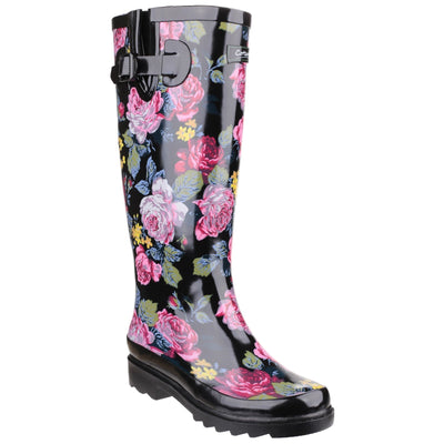 Cotswold Rosefest Waterproof Ladies Wellington Boots