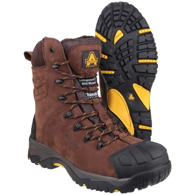 Amblers Safety Pillar Composite Waterproof Hi Brown Boot