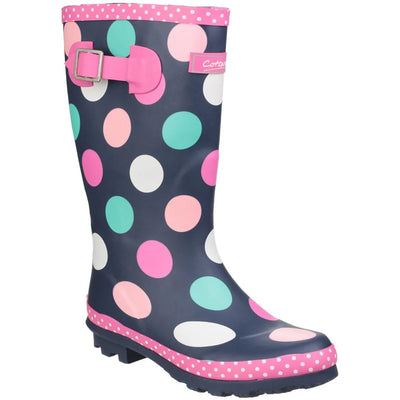 Cotswold Dotty Rain Wellington Boots