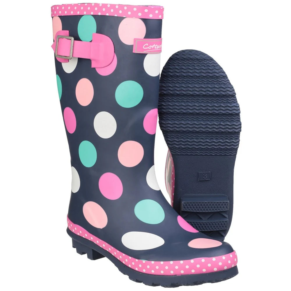 Cotswold Dotty Rain Wellington Boots