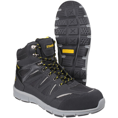 Stanley Men's Pulse S1P Black/Grey Sports Safety Boot