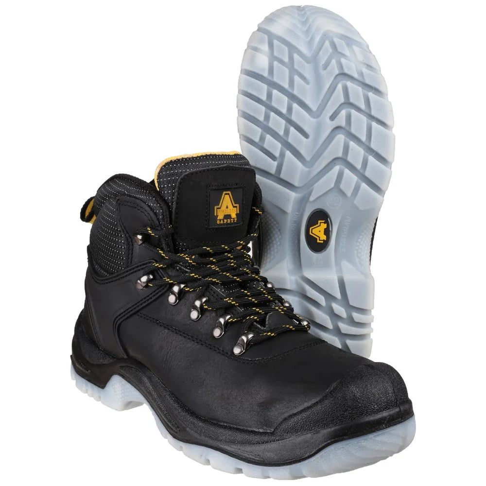 Amblers Safety Men's Black Steel Toe Cap Fs1 Safety Hiker Boots