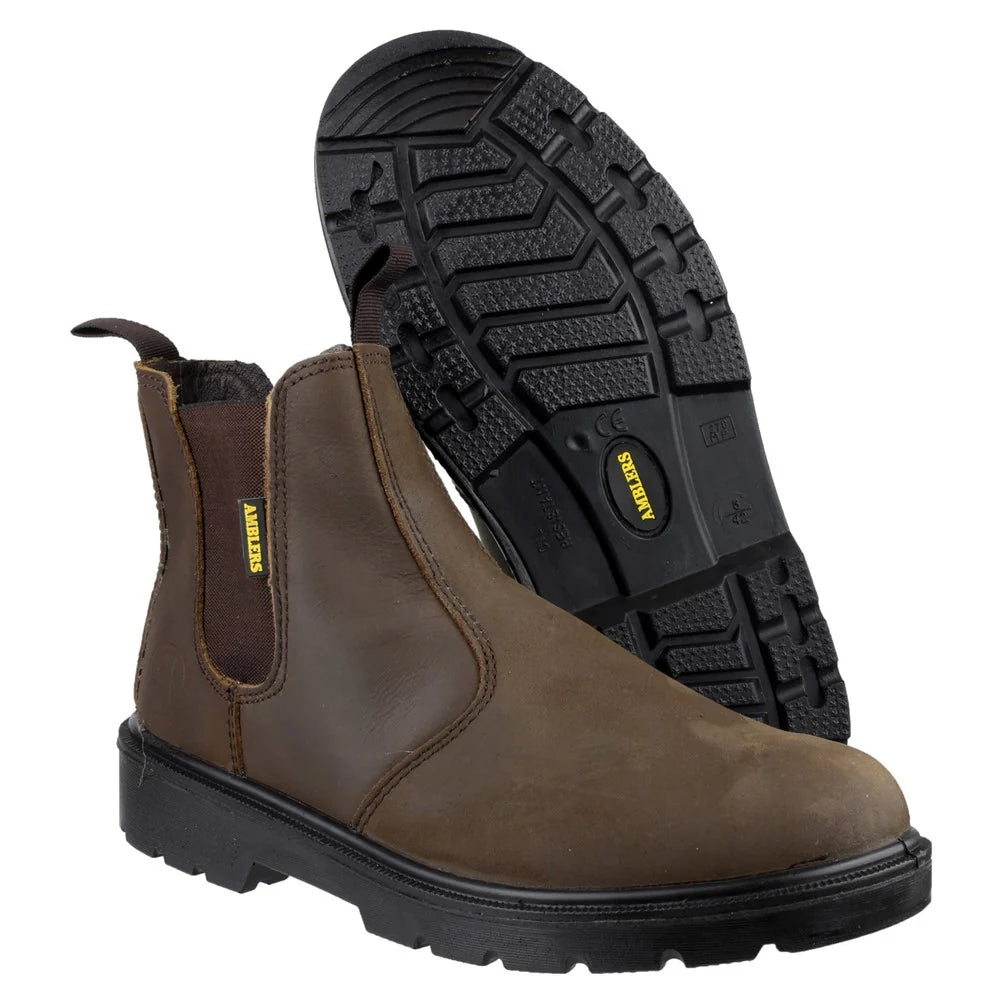 Amblers Safety Brown Steel Men's Safety Dealers Work Boots