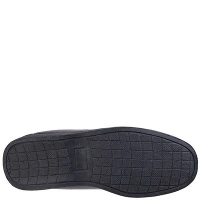 Fleet & Foster Visa Mens Softie Leather Twin Gusset Slippers