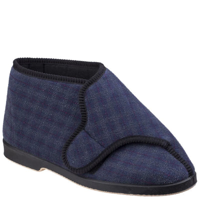 Gbs Keswick Mens Comfylux Touch Fastening Bootee Slipper