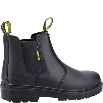 Amblers Safety Hardwearing Black Chelsea Dealer Boots