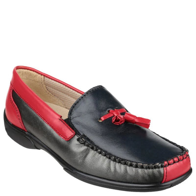 Cotswold Biddlestone Multi Women's Slip On Extra Wide Lightweight Loafer Shoe