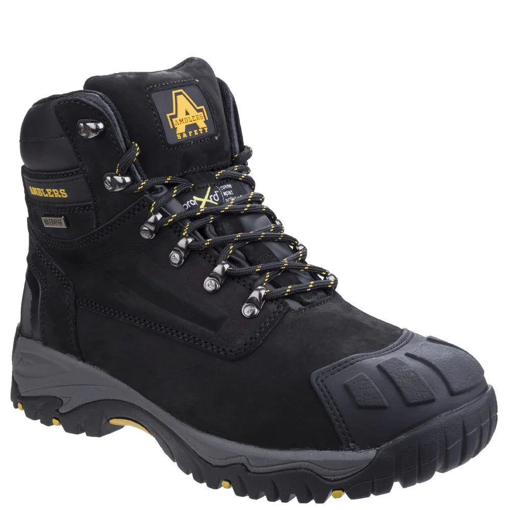 Amblers Safety S3 Wp Aegiswarm Mens Black Lace Up Boot