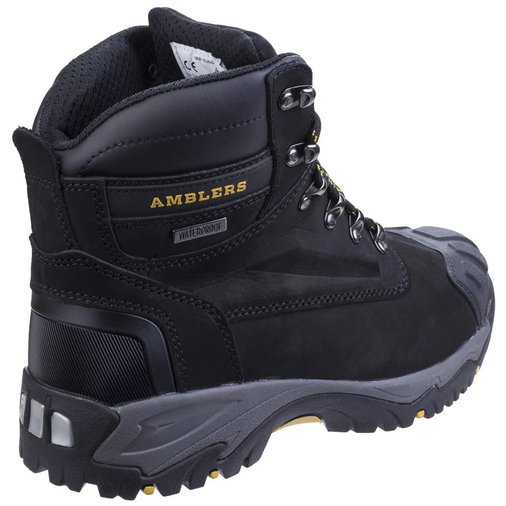 Amblers Safety S3 Wp Aegiswarm Mens Black Lace Up Boot