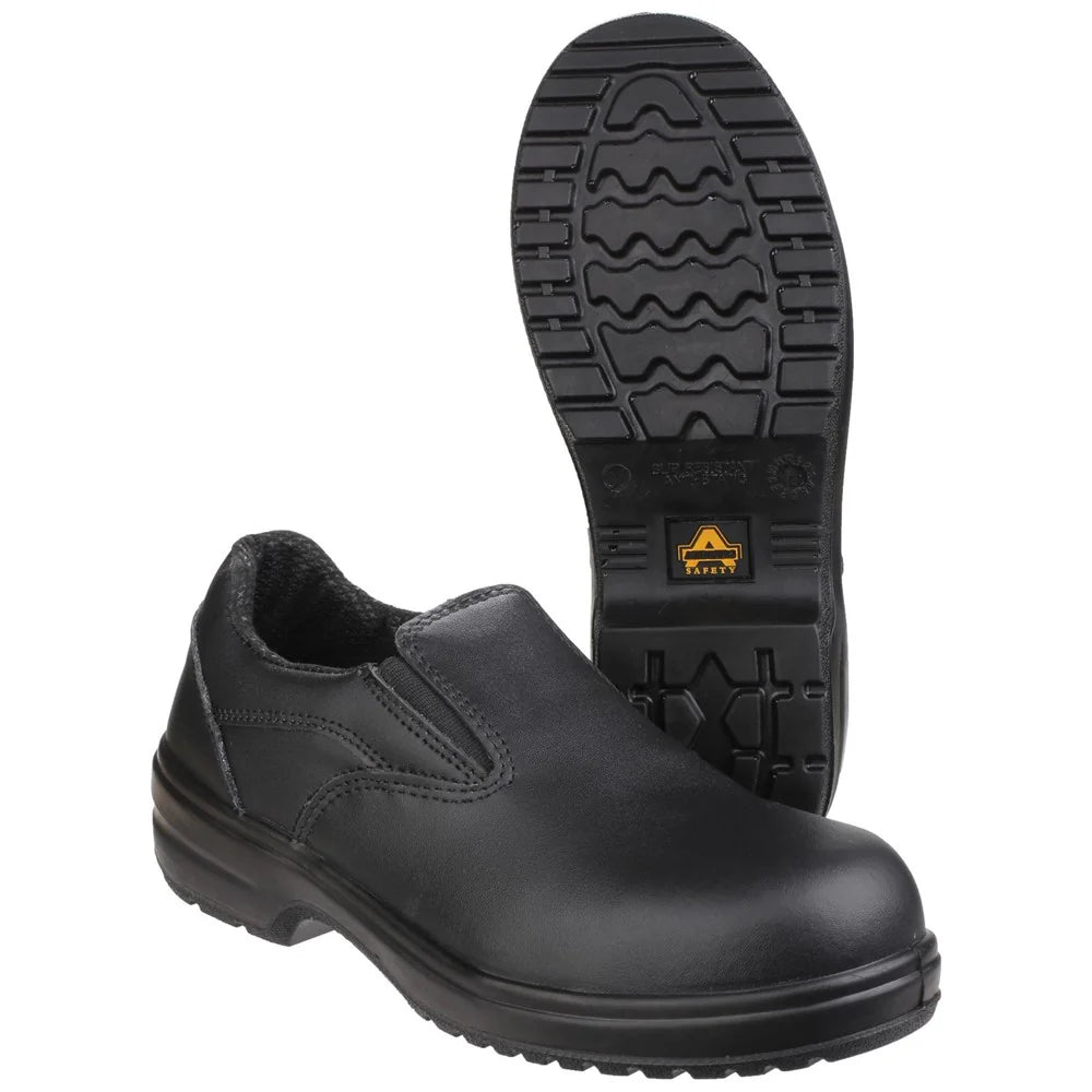 Amblers Safety S1p Women Lightweight Safety Shoe in Black