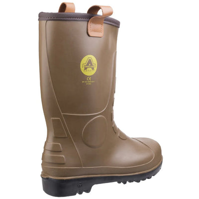 Amblers Safety Tan Pvc Rigger Light Brown Boot