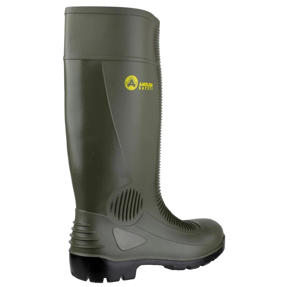 Amblers Safety Wellington Toe Lightweight Waterproof Green Boot