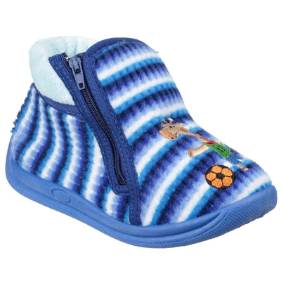 Mirak Childrens Safari Zip Up Bootie Slipper