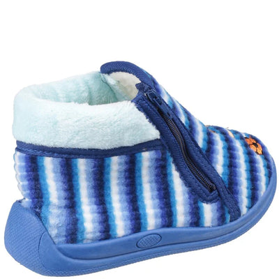 Mirak Childrens Safari Zip Up Bootie Slipper