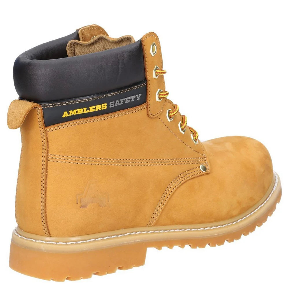 Amblers Tavistock Wide Fit Classic Ankle Lace Honey Boot