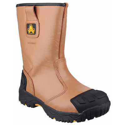 Amblers Safety S3 Waterproof Rigger Tan Boot