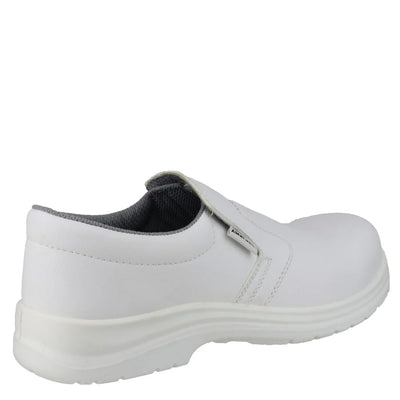 Amblers Safety Women's White Slip-on Shoes