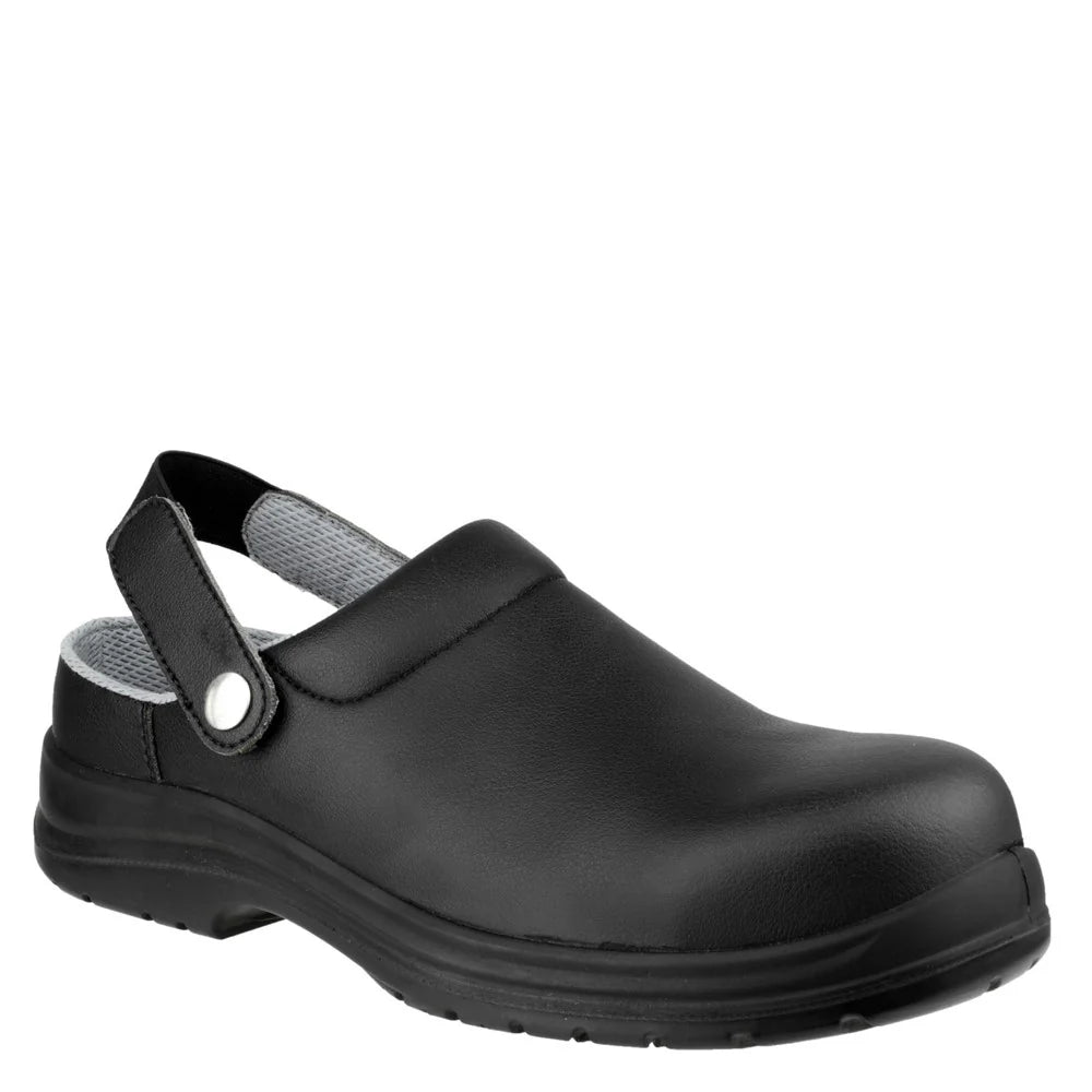 Amblers Safety Unisex Black Clog