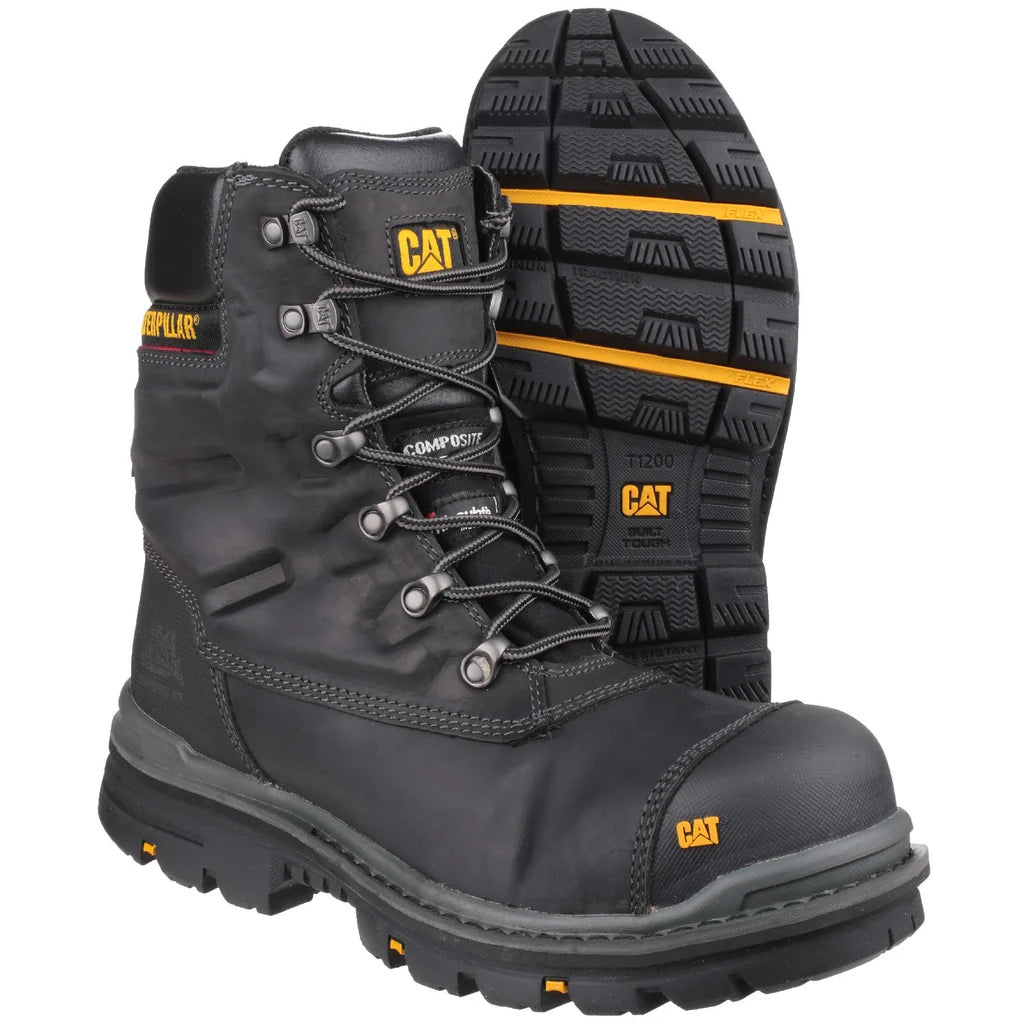 Caterpillar Men's Premier Safety Work Boots In Black