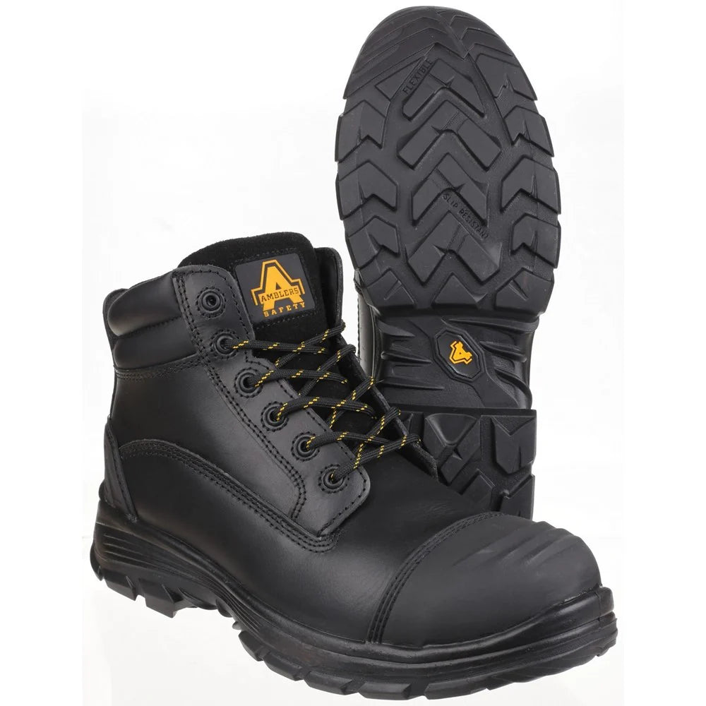 Amblers Safety Men's Quantok Water Resistant Lace Up Boot Black