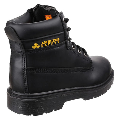 Amblers Safety Men's Slip Resistant Src Lace Up Black Boot