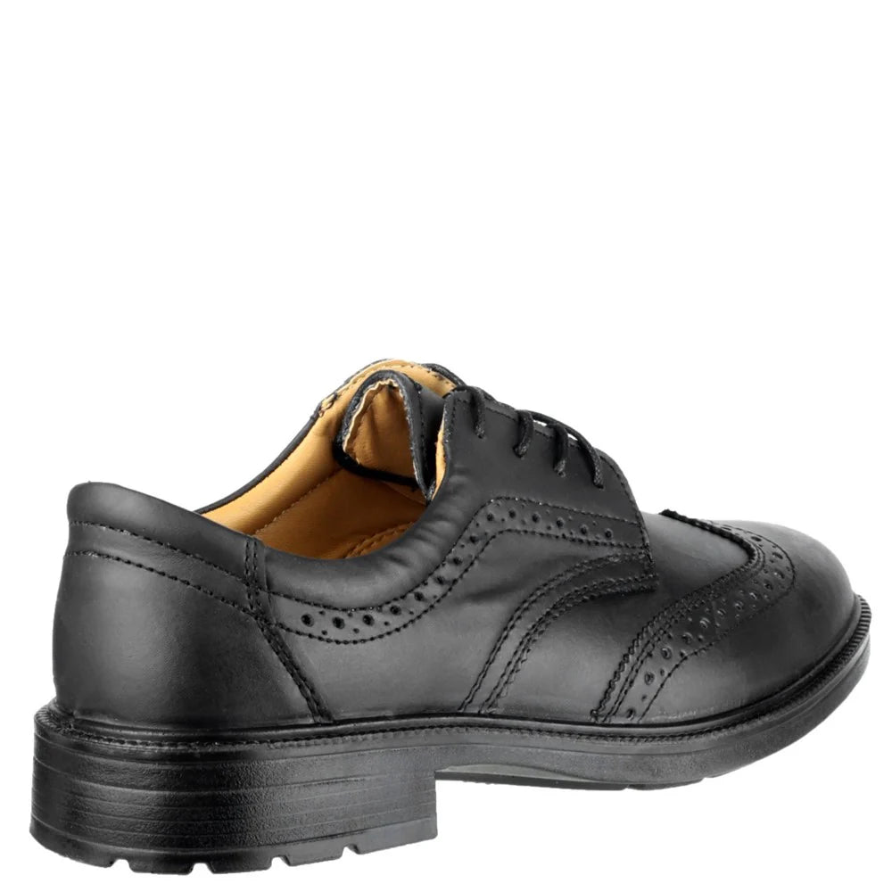 Amblers Safety S1p Src Black Leather Men's Shoe