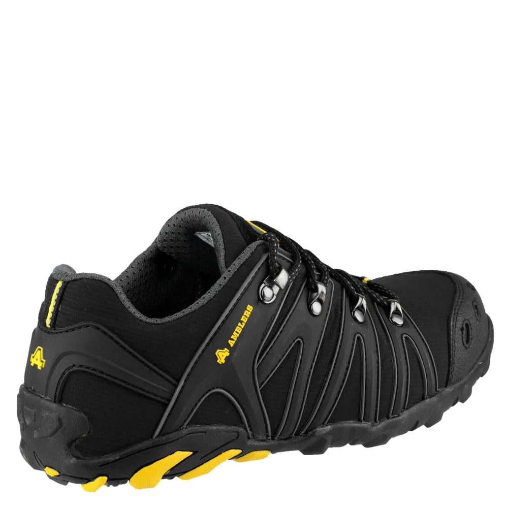 Amblers Safety Softshell Black/Yellow Trainer